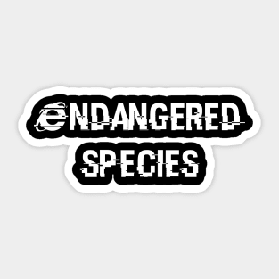 Endangered Species Sticker